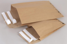 Papierversandtasche 190x50x300+100mm mit Doppelfixverschluss